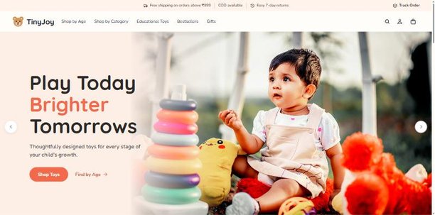 TinyJoy — website screenshot