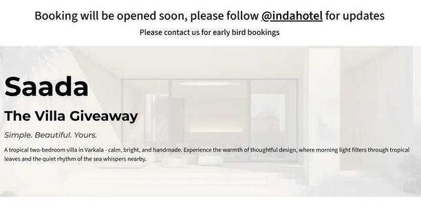 Saada — website screenshot